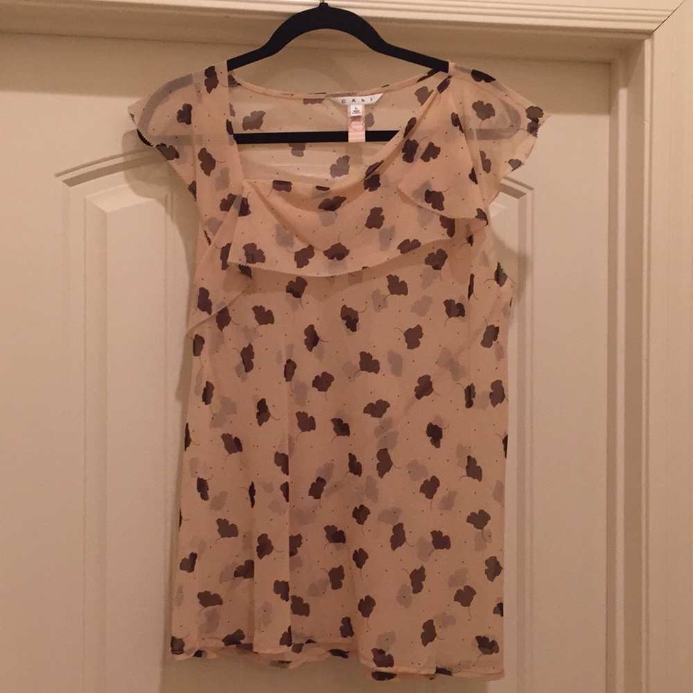 Sheer, pink w/poppy blossoms - (A-08)